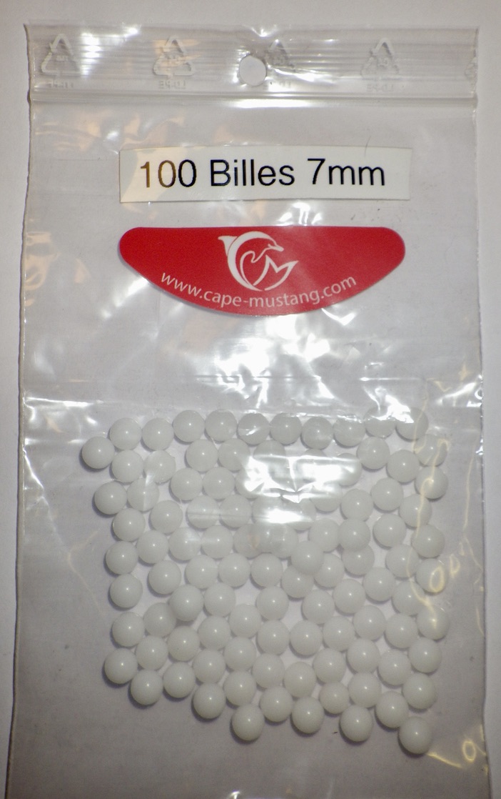 Image de Billes Delrin 7mm pour poulies ou chariots